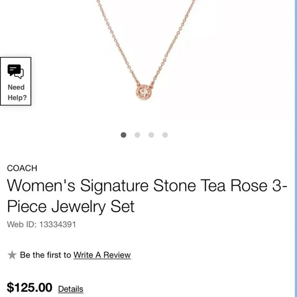 Coach necklace & earrings - Picture 4 of 10